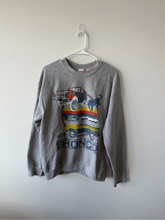 Junk Food Clothing Tops - Altered State Ford Bronco Gray Graphic Sweatshirt